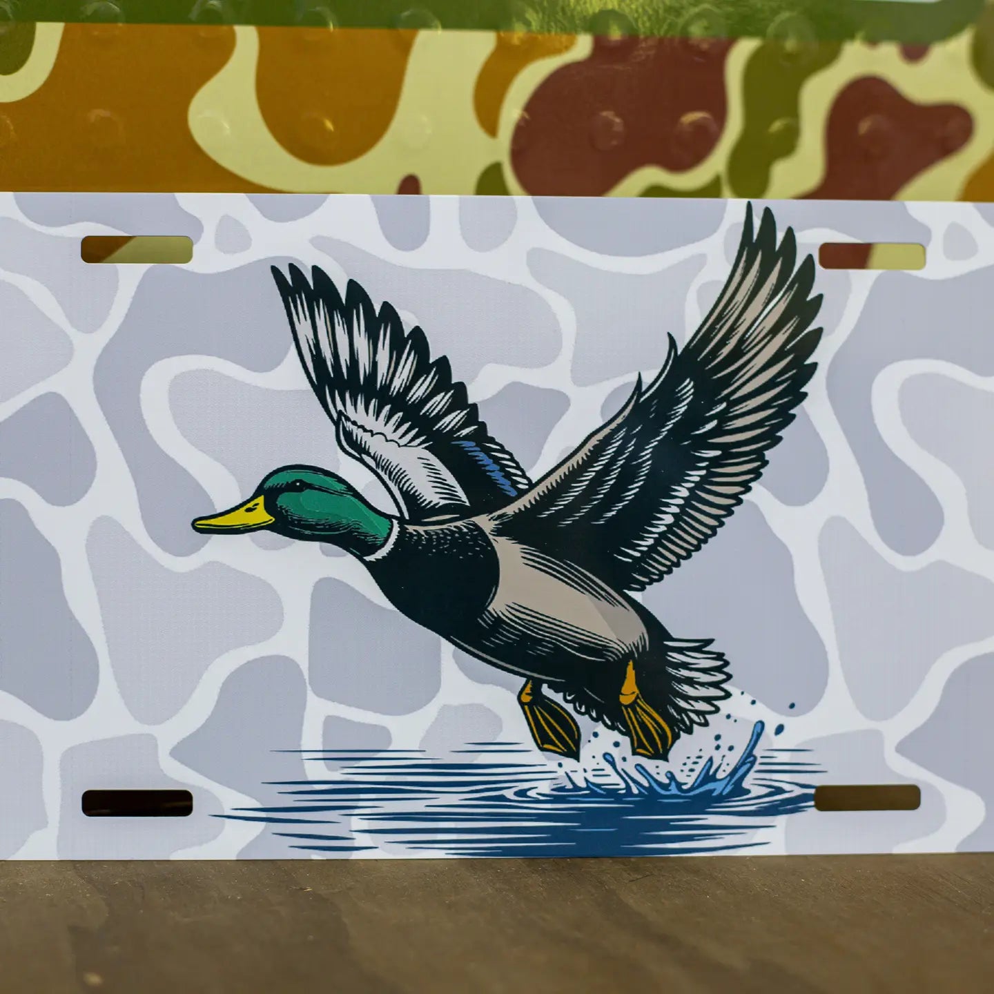 PRE ORDER - White Camo Duck Tag
