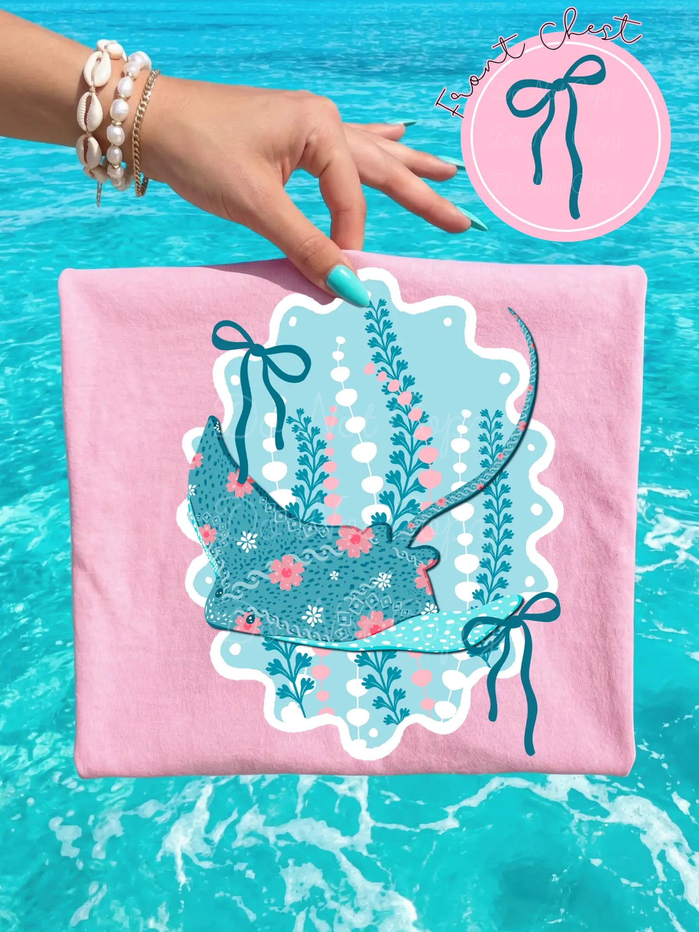 PRE ORDER - Floral Sting Ray Tee