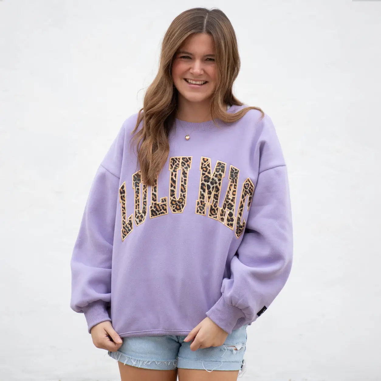 PRE ORDER - Lavender Leopard Sweatshirt